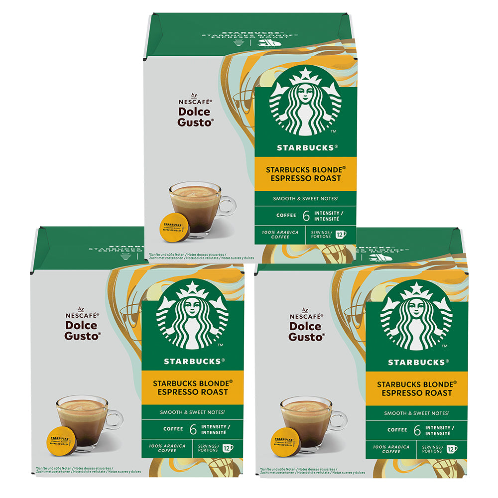 STARBUCKS Mixed Cup Variety Pack By Nescafé Dolce Gusto Coffee Capsules 6 x  12