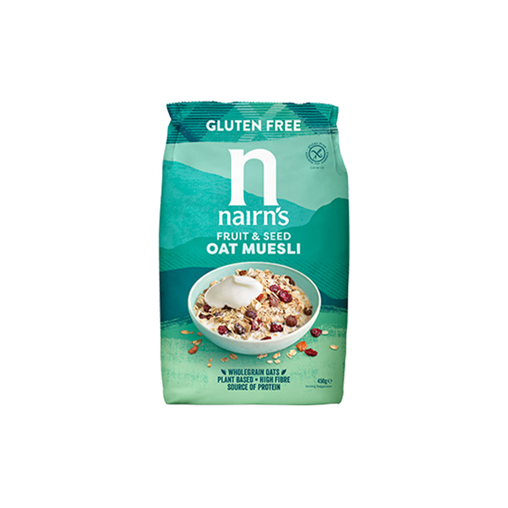 Nairns Gluten Fruit And Seed Oat Muesli 5 X 450g