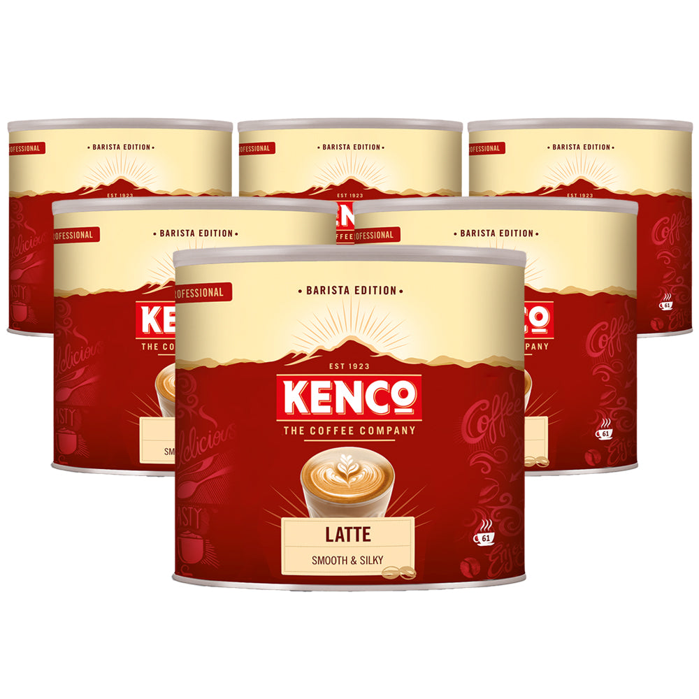 Kenco Latte Instant Coffee Granules Tin 6 X 1kg