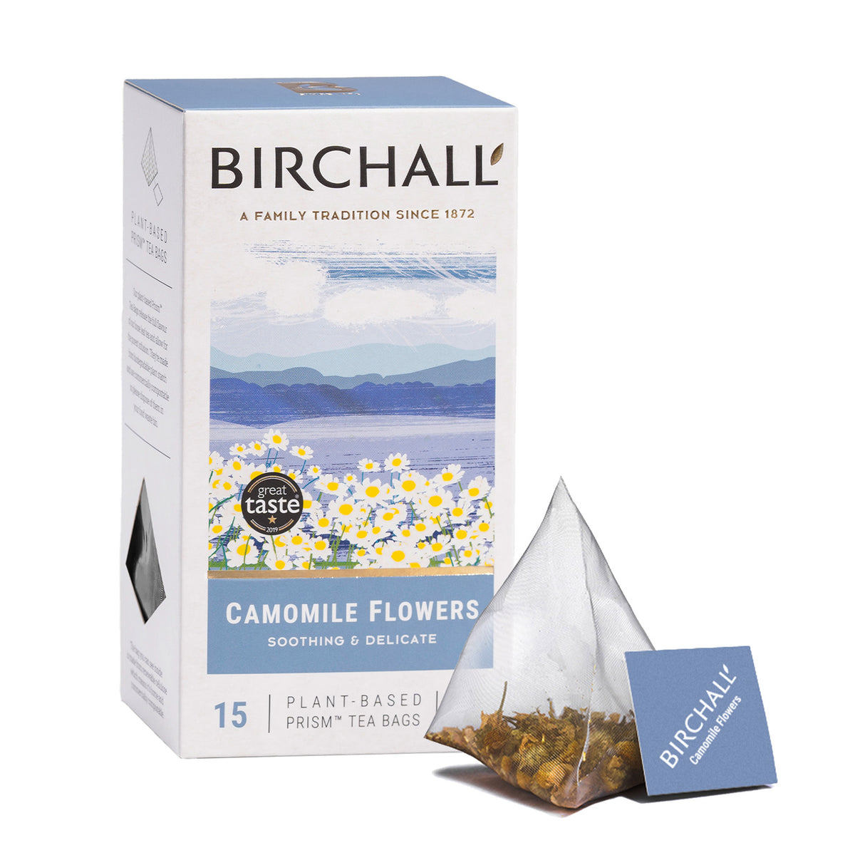 Birchall Camomile Flowers Prism Tea Bags 6x15