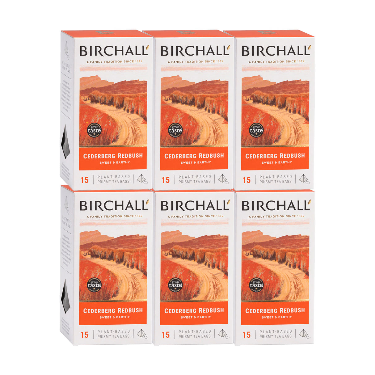 Birchall Cederberg Redbush Prism Tea Bags 6x15