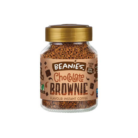 Beanies Chocolate Brownie Flavoured Instant Coffee Jar 50g