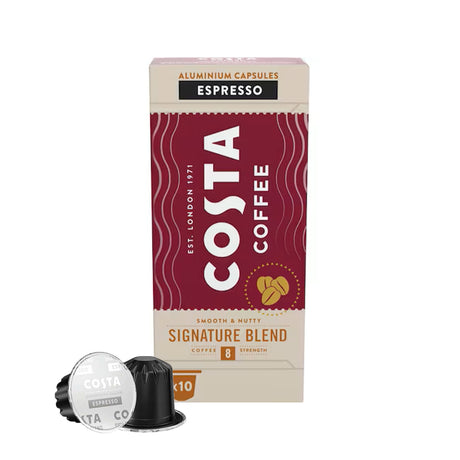 Costa Coffee Espresso Signature Blend Coffee Capsules 1x10 Nespresso Compatible
