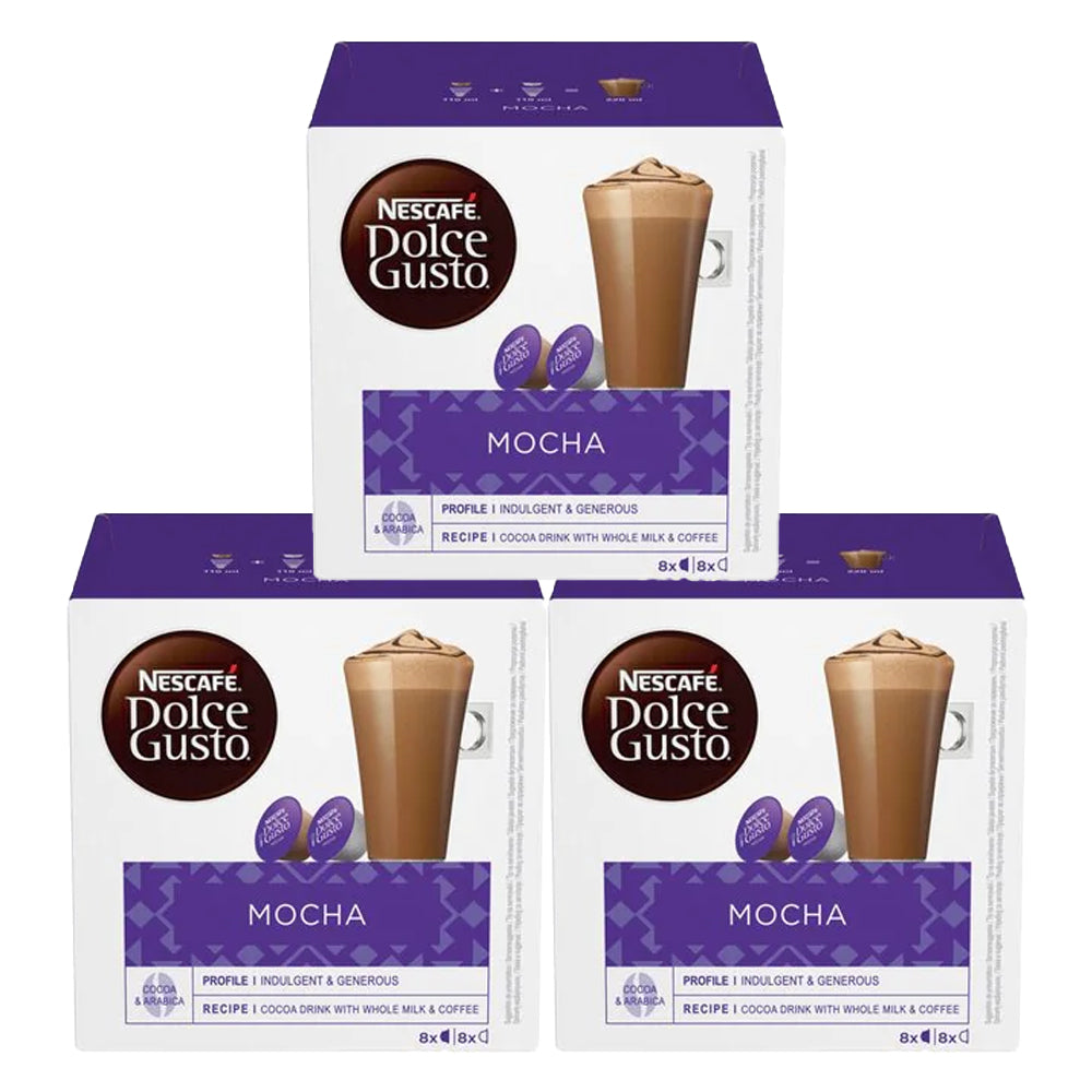 Nescafe Dolce Gusto Mocha Coffee Pods 3 x 16 Drinks Coffee Supplies Direct