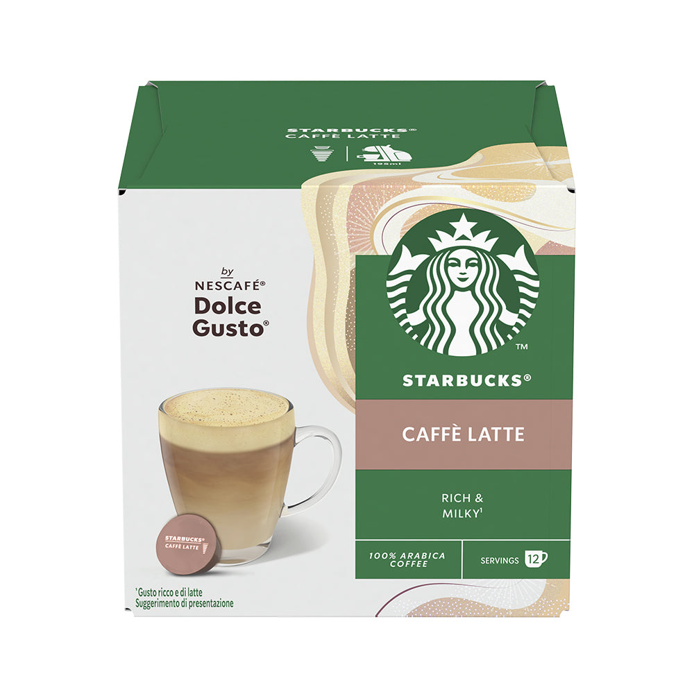 STARBUCKS White Cup Variety Pack Nescafé Dolce Gusto 6 x 12