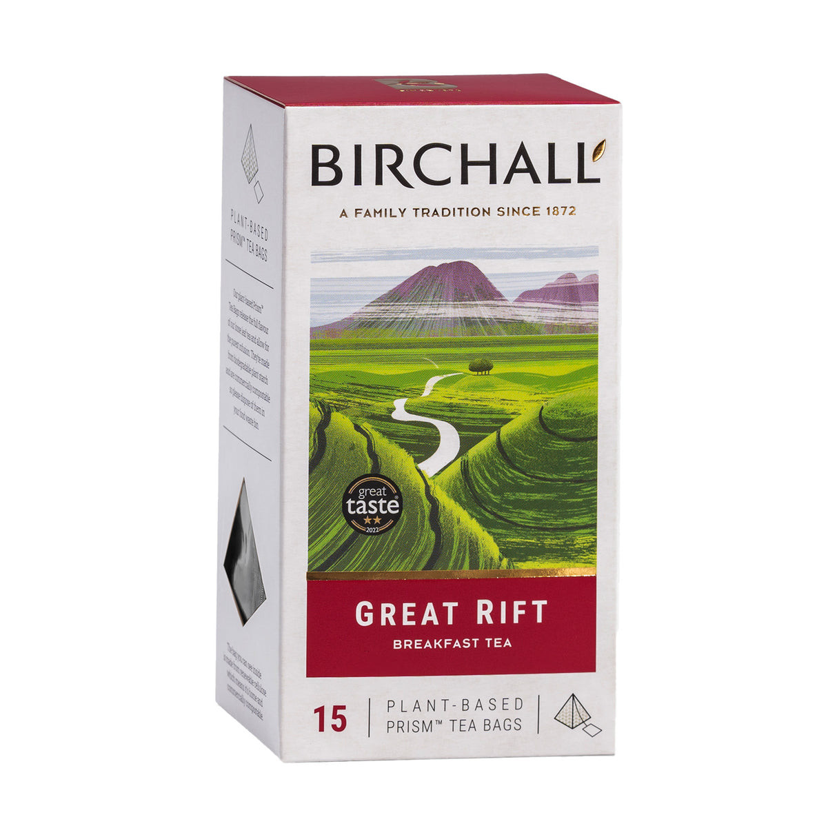 Birchall Great Rift Breakfast Blend Prism Tea Bags pack