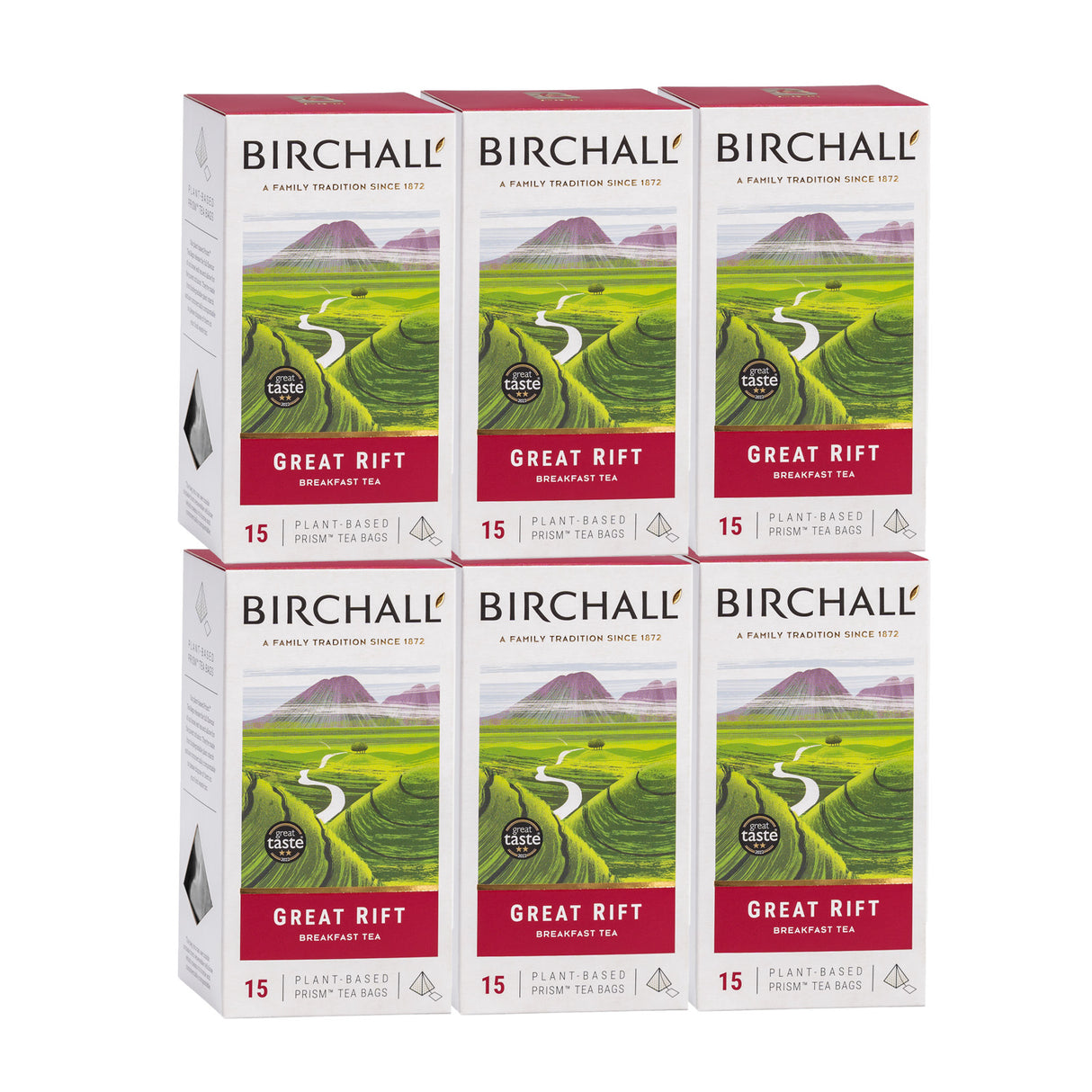 Birchall Great Rift Breakfast Blend Prism Tea Bags case