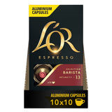 L'OR Barista Espresso Coffee Capsules 10x10 Nespresso Compatible