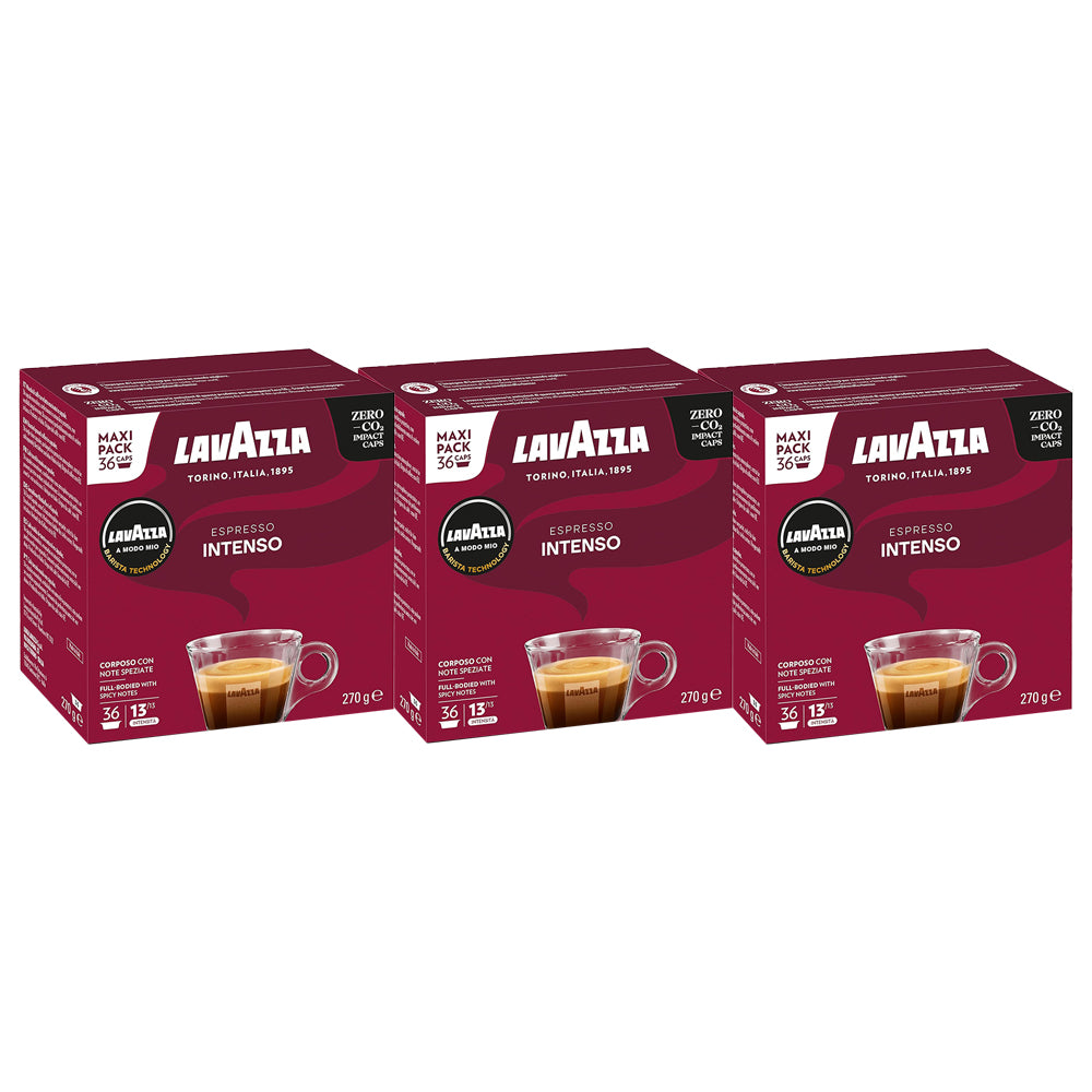 Lavazza A Modo Mio Espresso Intenso Maxi Pack Coffee Pods 3x36 Coffee Supplies Direct