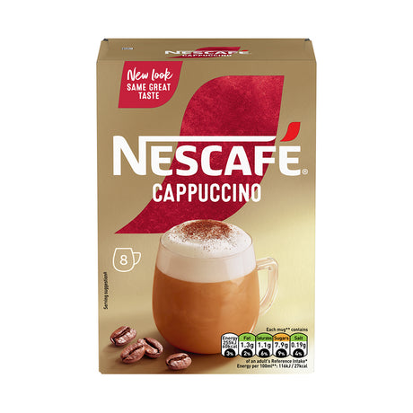 Nescafe Gold Cappuccino Instant Coffee Sachets 6x8