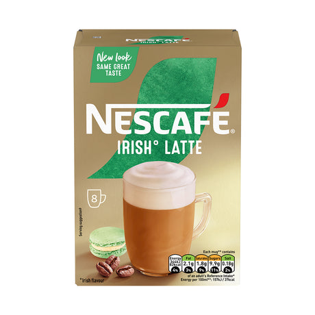 Nescafe Irish Latte Instant Coffee Sachets 6x8