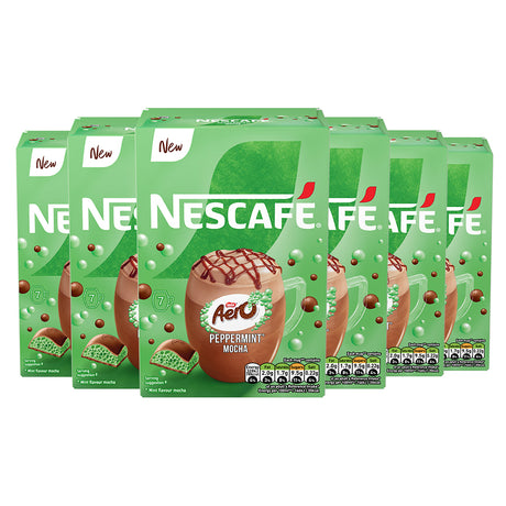 Nescafe Peppermint Aero Mocha Instant Coffee Sachets 6x7