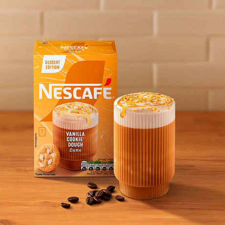 Nescafe Vanilla Cookie Dough Latte Instant Coffee Sachets 6x7