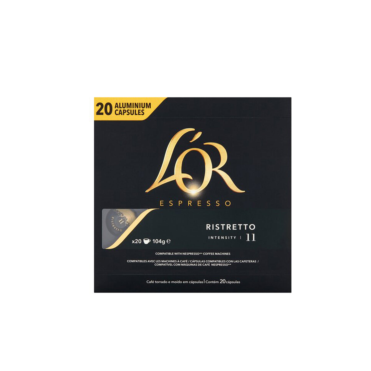 L'OR Espresso Ristretto Coffee Capsules 10x20 Nespresso Compatible