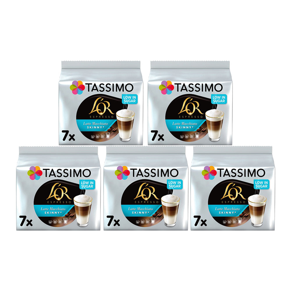 Tassimo T Discs L OR Skinny Latte Macchiato Coffee Pods Coffee