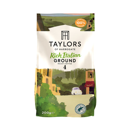 Taylors of Harrogate Rich Italian Ground Coffee 6 x 200g