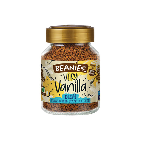 Beanies Very Vanilla Decaf Instant Coffee Jar 50g