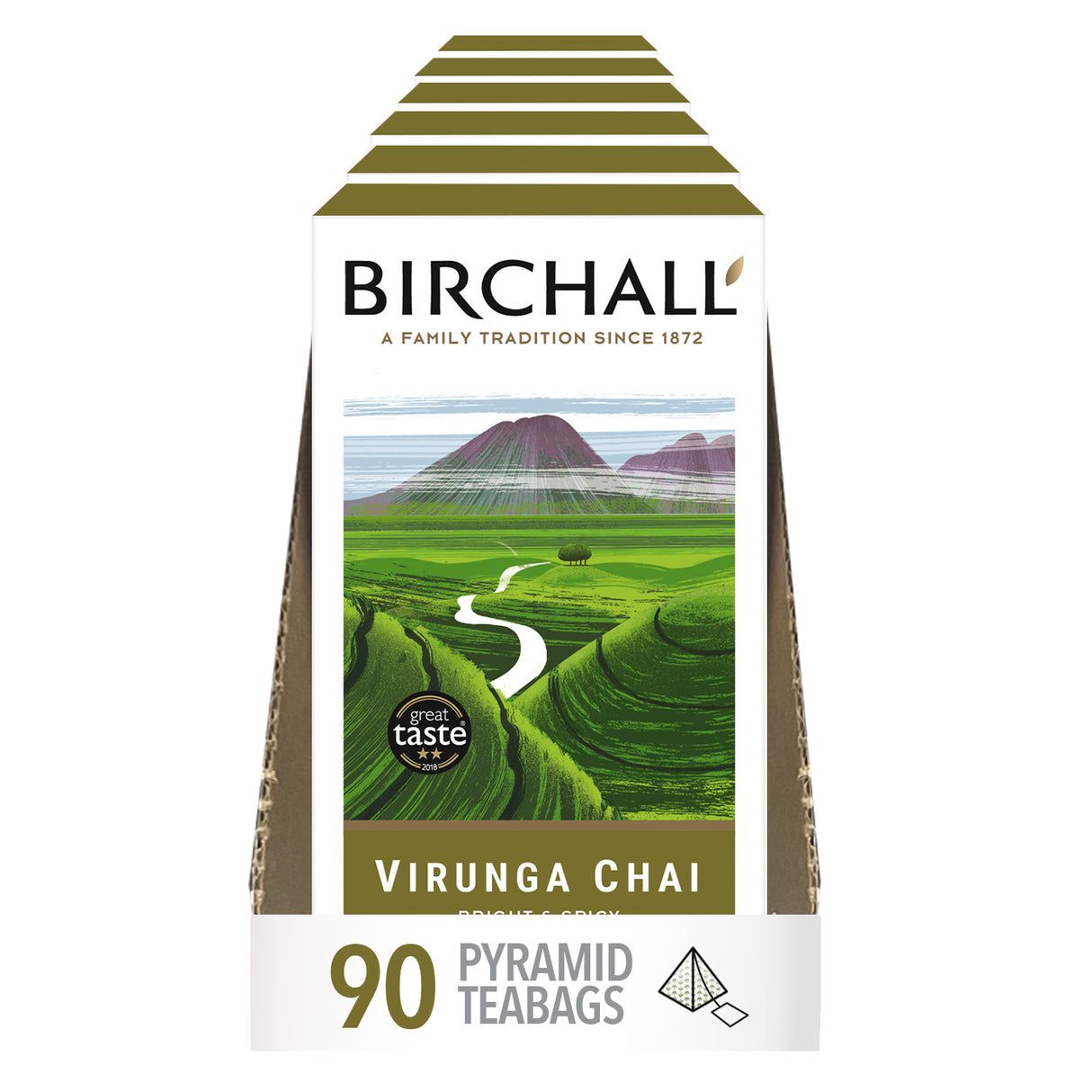 Birchall Virunga Chai Prism Tea Bags 6x15