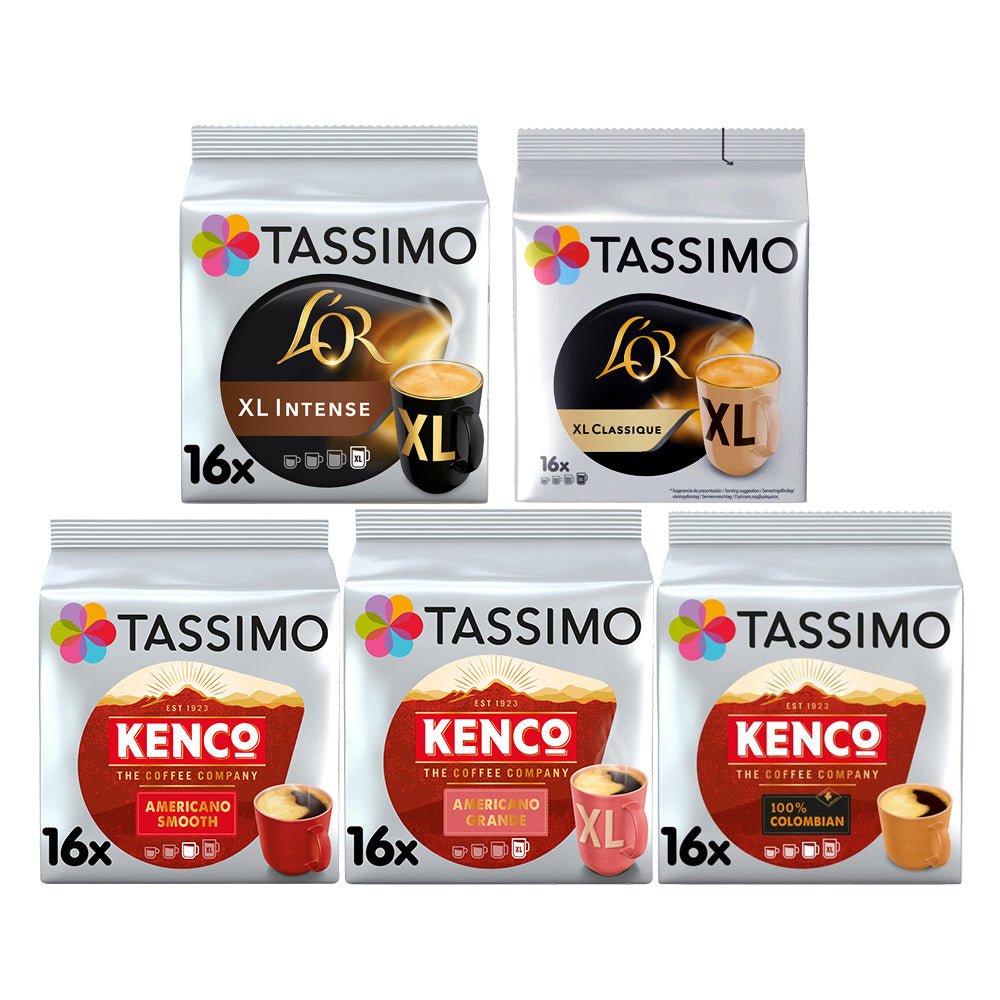 Tassimo Black Coffee Bundle 80 Drinks