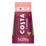 Costa Caffe Crema Ground Coffee 5x200g