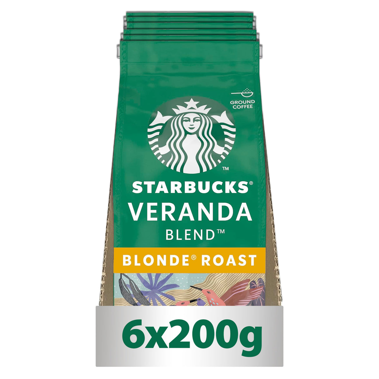 Starbucks blonde ground coffee case