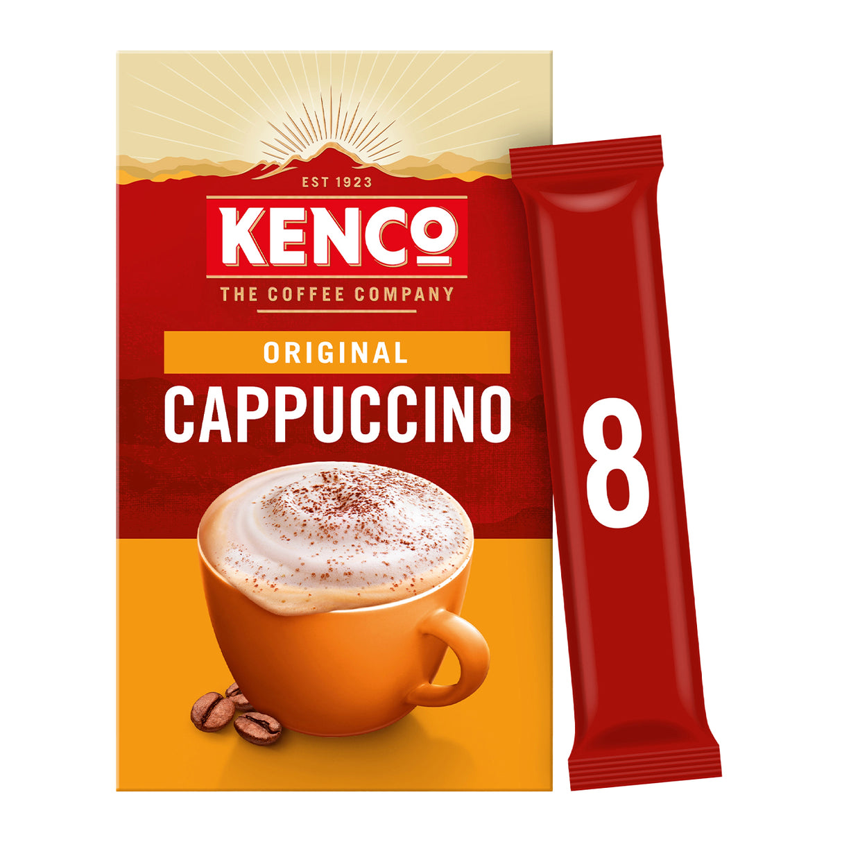 Kenco Cappuccino Instant Coffee Sachets 5x8