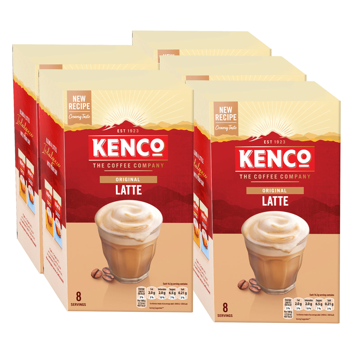 Kenco Latte Instant Coffee Sachets 5x8