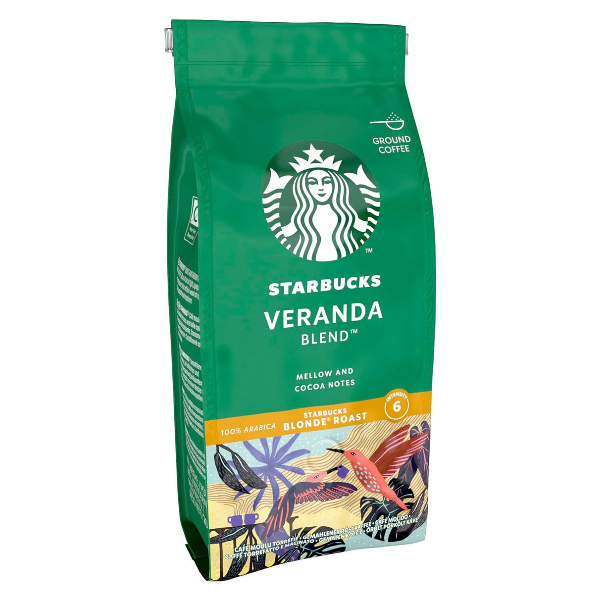 Starbucks blonde ground coffee pack