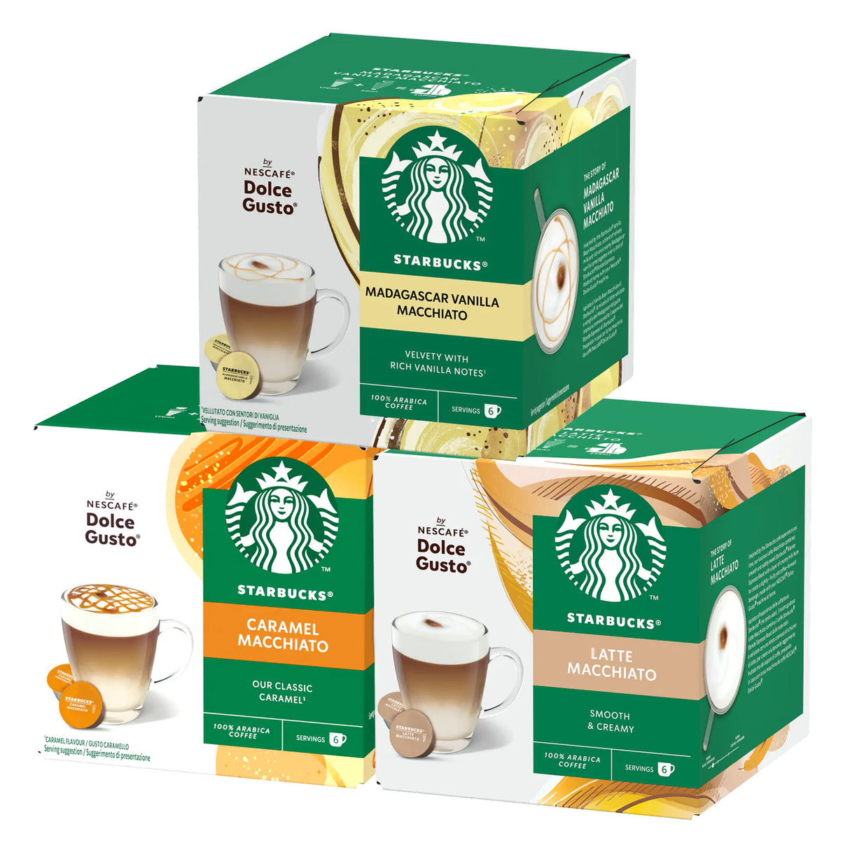 Dolce Gusto Starbucks Latte Bundle 18 Drinks