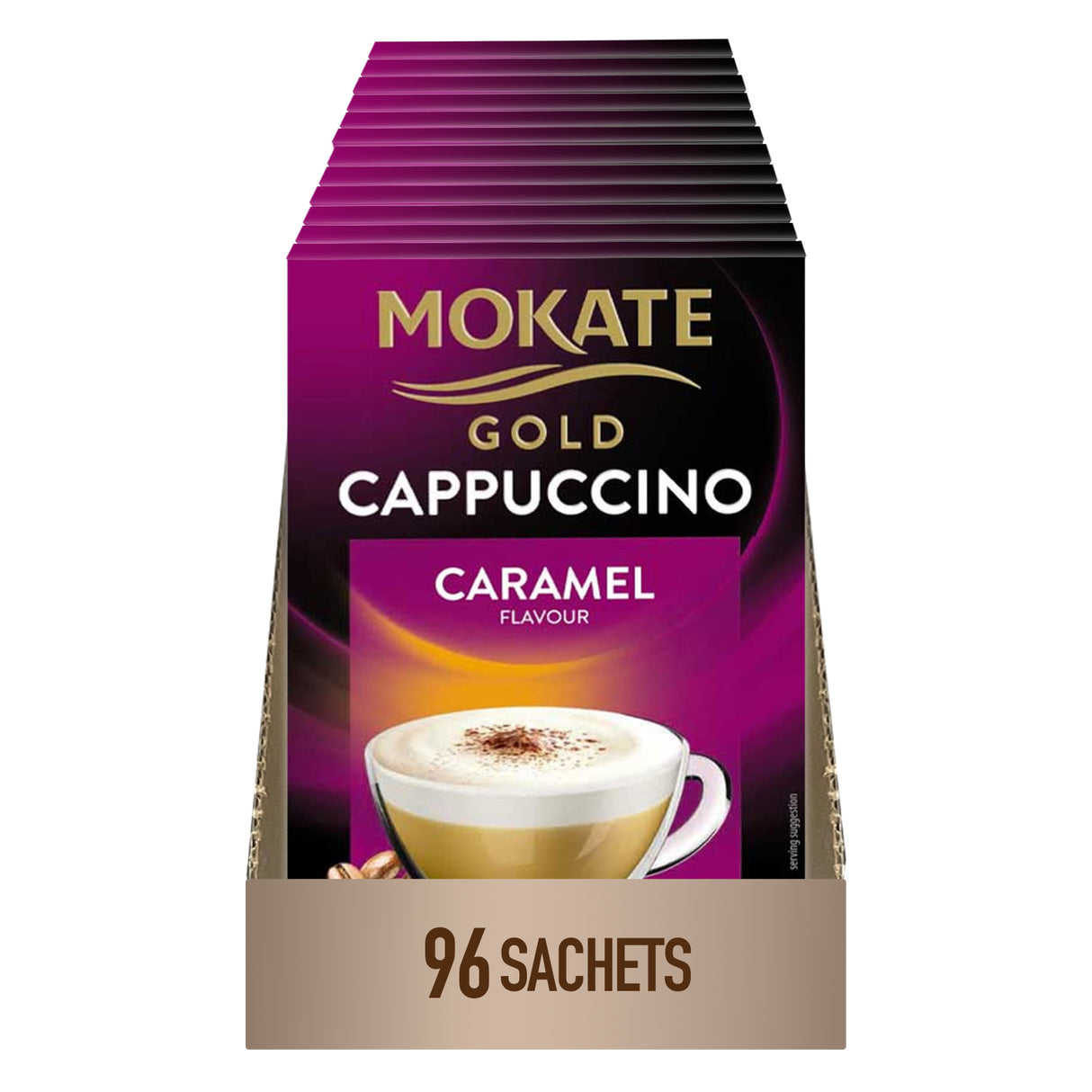 Mokate Gold Caramel Cappuccino Sachets Case 12x8