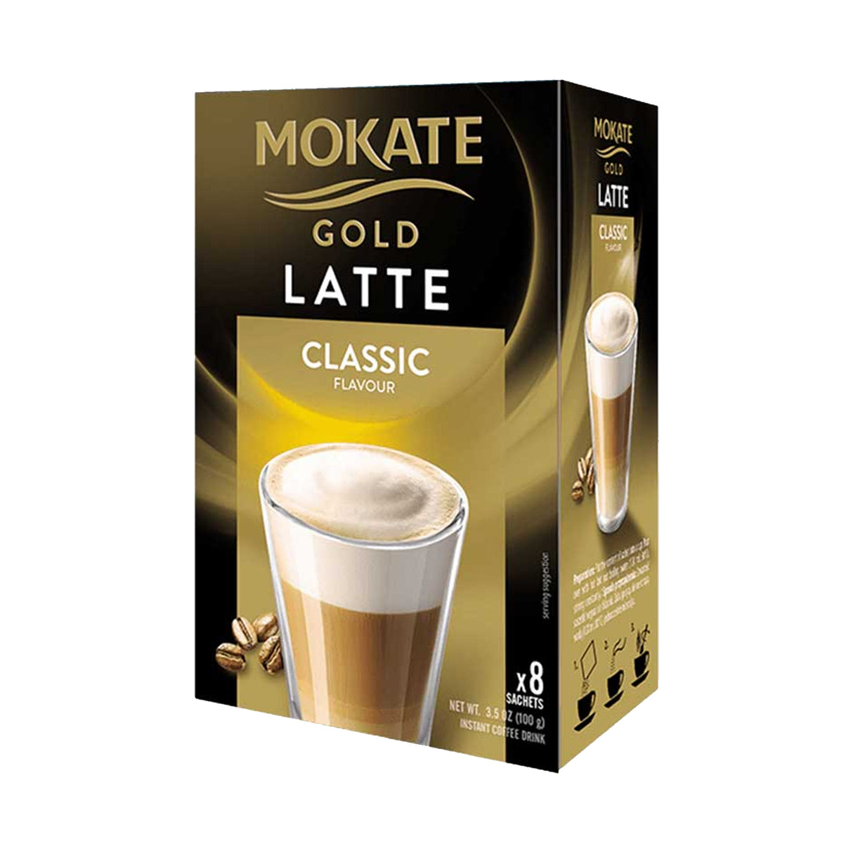 Mokate Gold Classic Latte Sachets Case 12x8