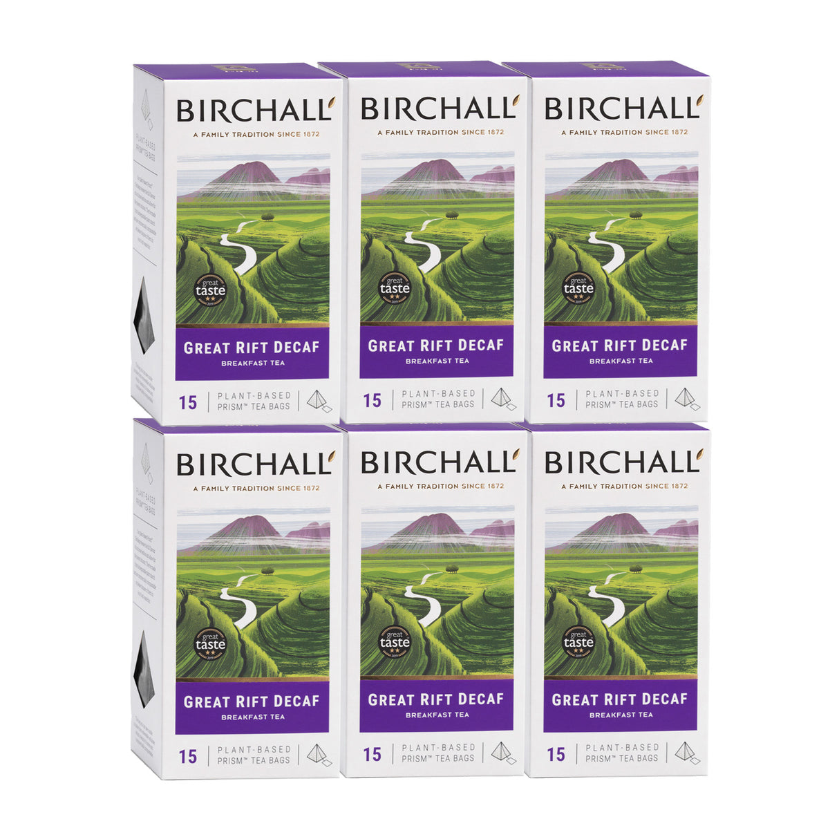 Birchall Great Rift Decaf Prism Tea Bags 6x15