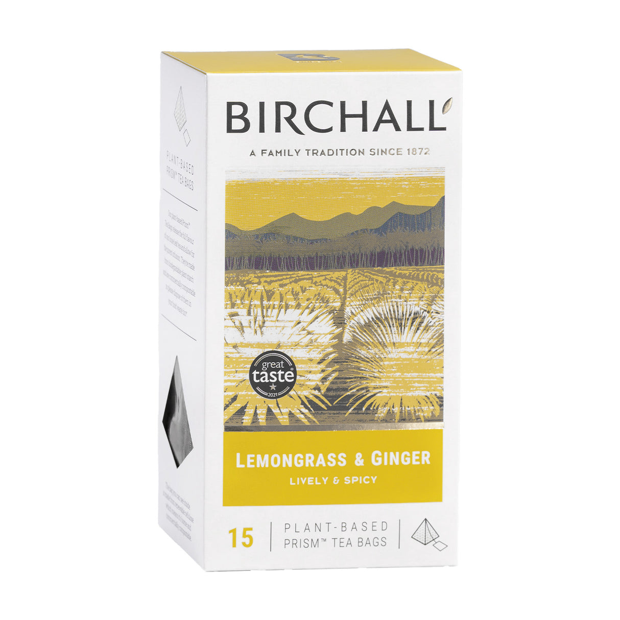 Birchall Lemongrass & Ginger Prism Tea Bags 6x15