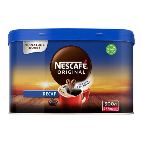 Nescafe Original Decaf Coffee Tin 500g