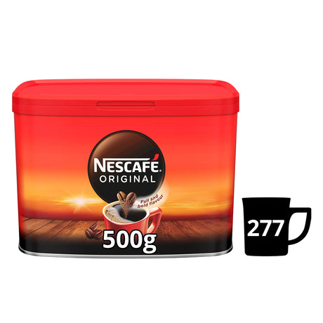 Nescafe Original Coffee Tin 500g cup count