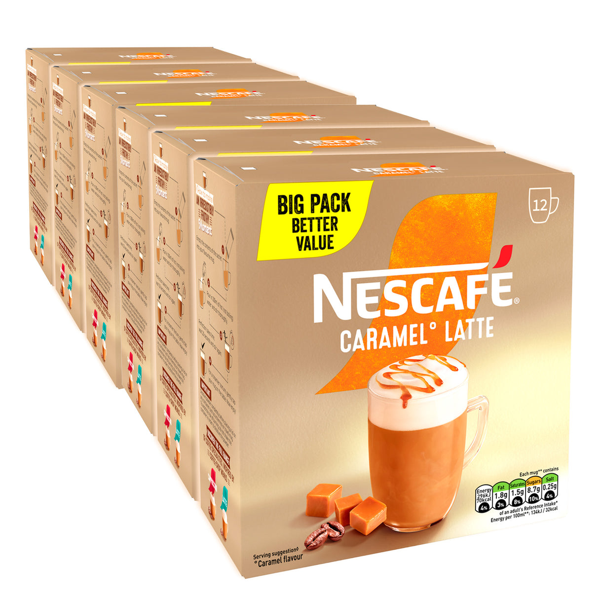 Nescafe Caramel Sachets Case