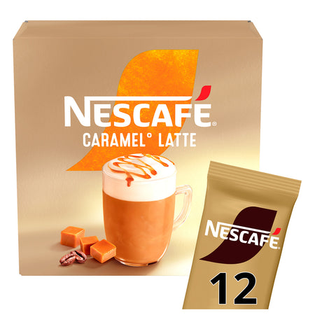 Nescafe Caramel Latte Sachets packet