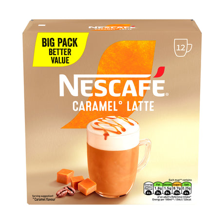 Nescafe Caramel Latte Sachets Pack