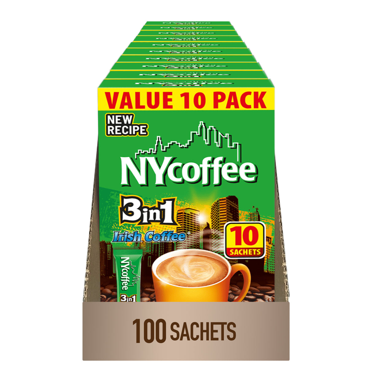 new york irish coffee sachets case