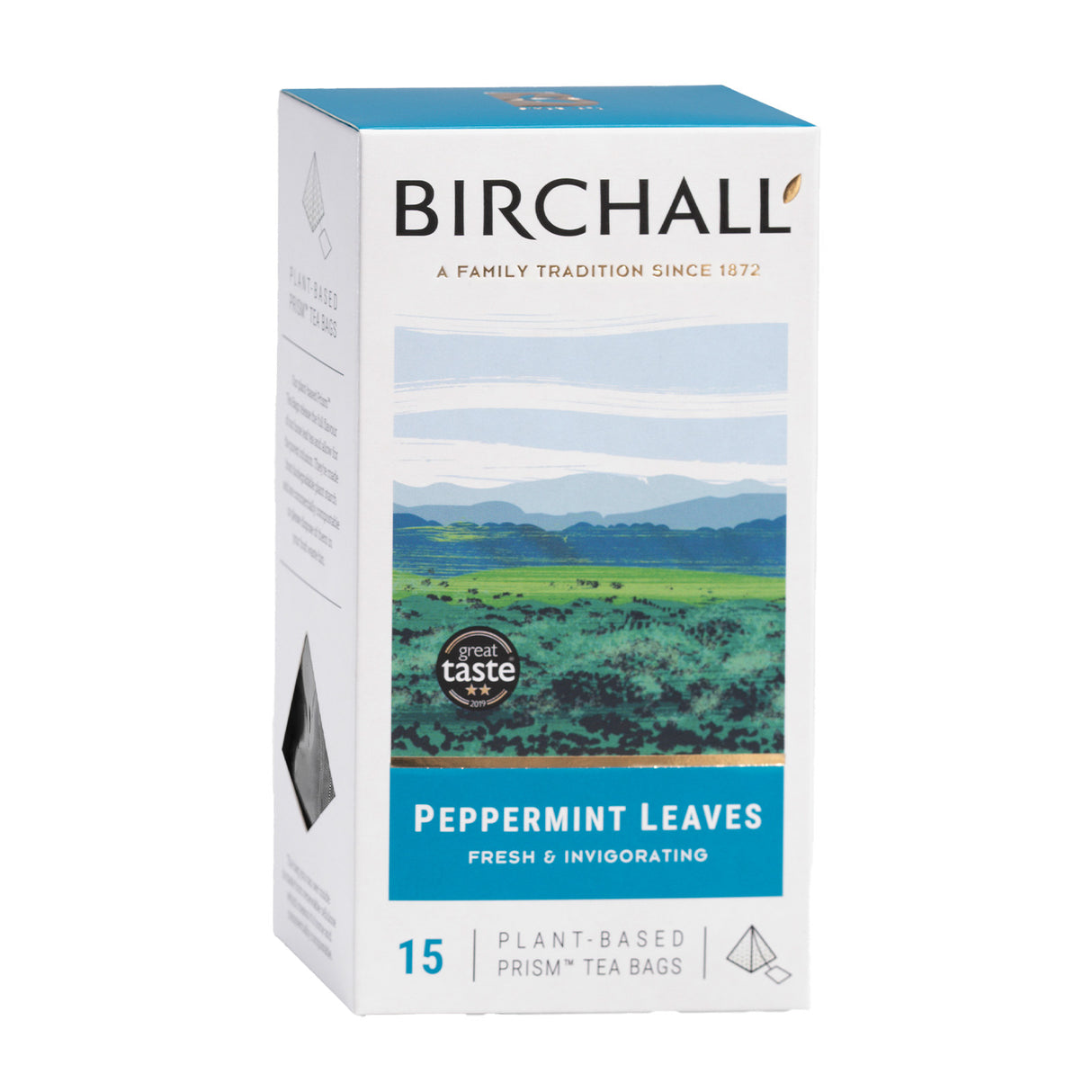 Birchall Peppermint Leaves Prism Tea Bags 6x15