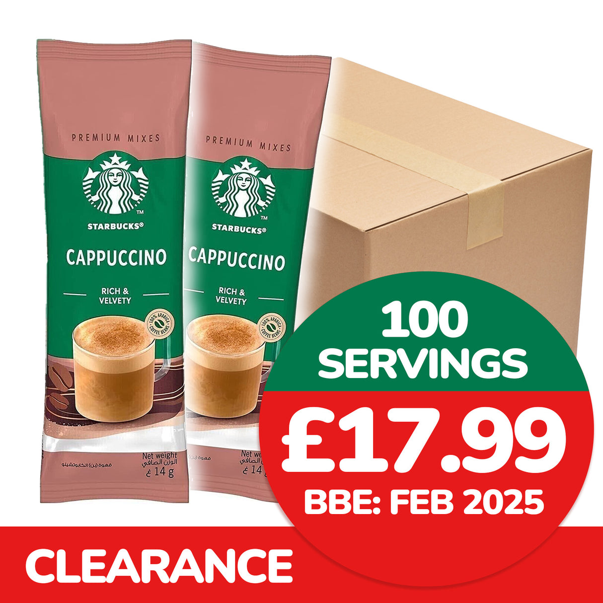 Starbucks Cappuccino Sachets 23g