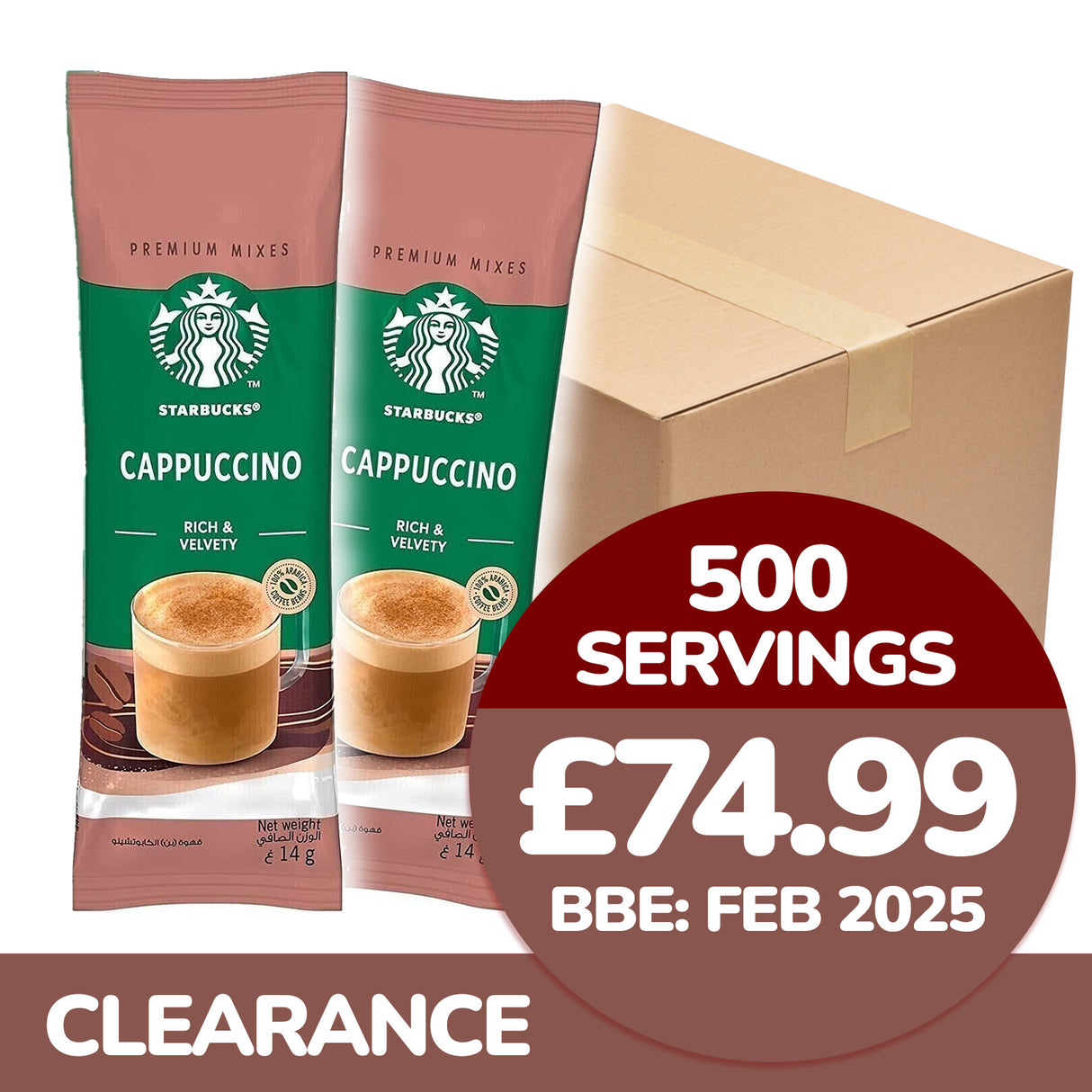 Starbucks Cappuccino Sachets 23g