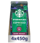 Starbucks Espresso Dark Roast Beans 4x450g