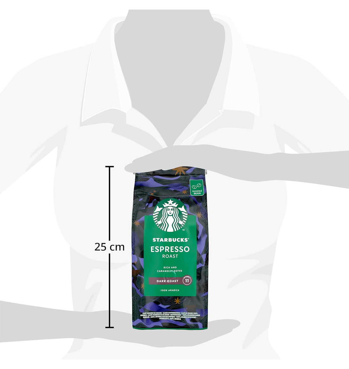 Starbucks Espresso Dark Roast Beans 4x450g