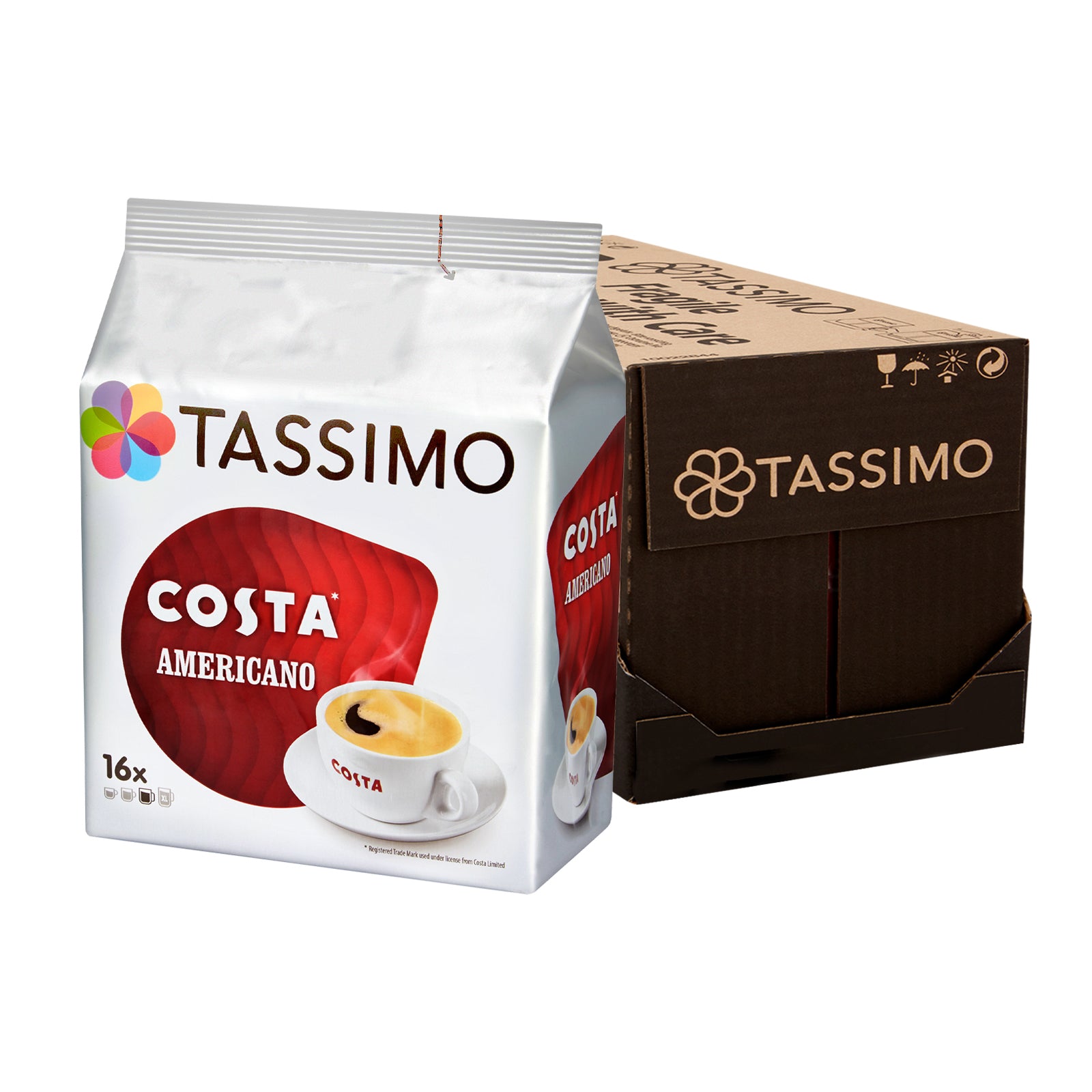 Tassimo Costa Americano Coffee Pods Case Coffee Supplies Direct