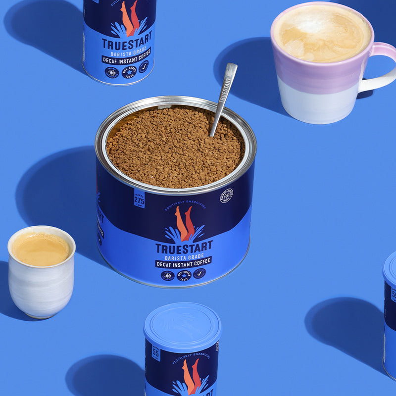 TrueStart Decaf tins