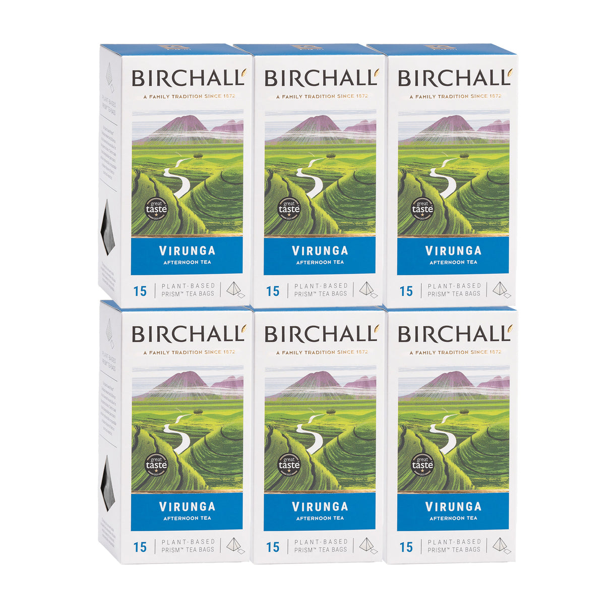 Birchall Virunga Afternoon Tea Prism Tea Bags 6x15